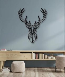 Déco Murale Cerf en Métal