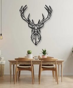 Déco Murale Cerf en Métal