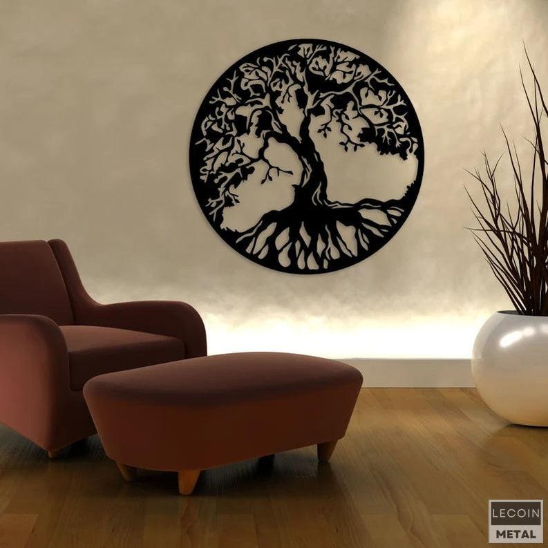Déco Murale Design Arbre en Métal