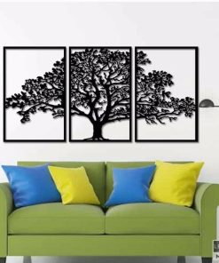 Déco Murale Industrielle Arbre en Métal