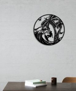 Déco Murale Palmier en Métal